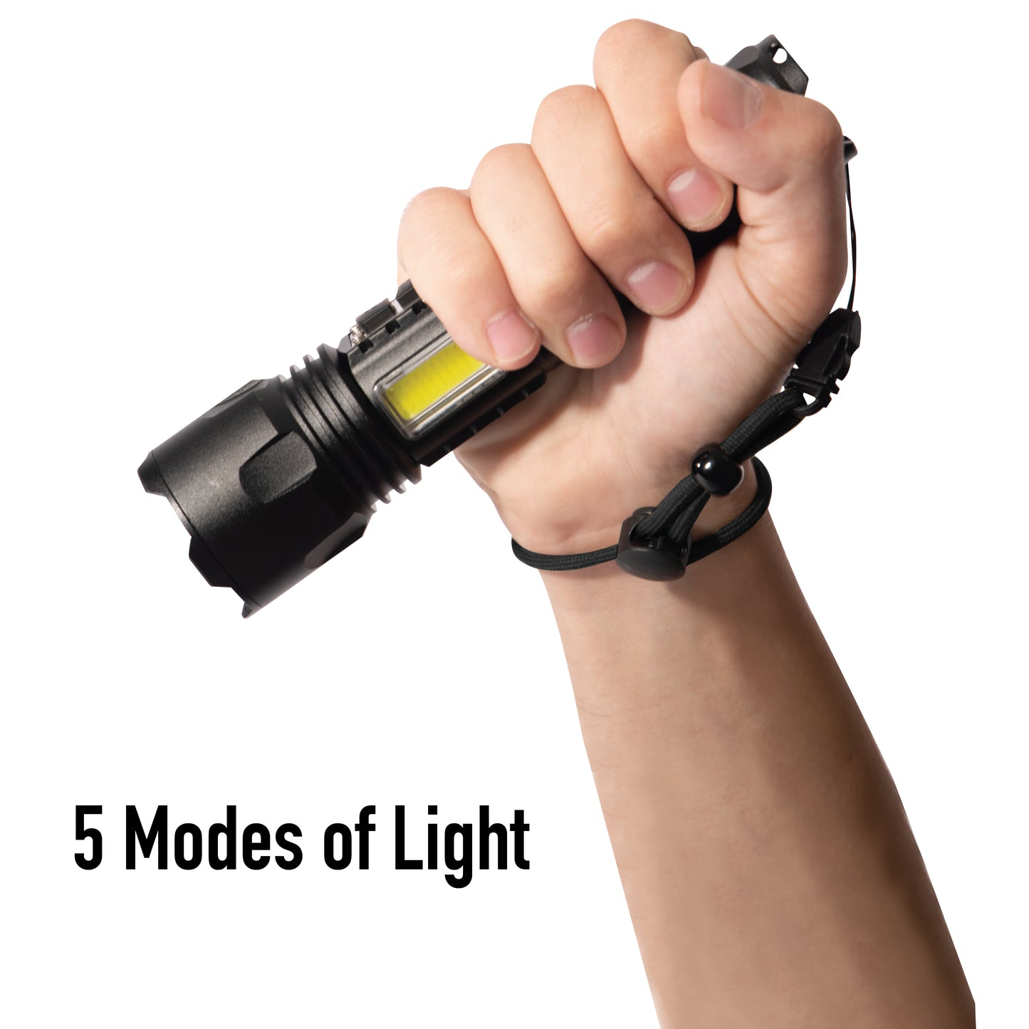 Rechargeable LED Tactical Task Light with Zoom - 2000 Lumens