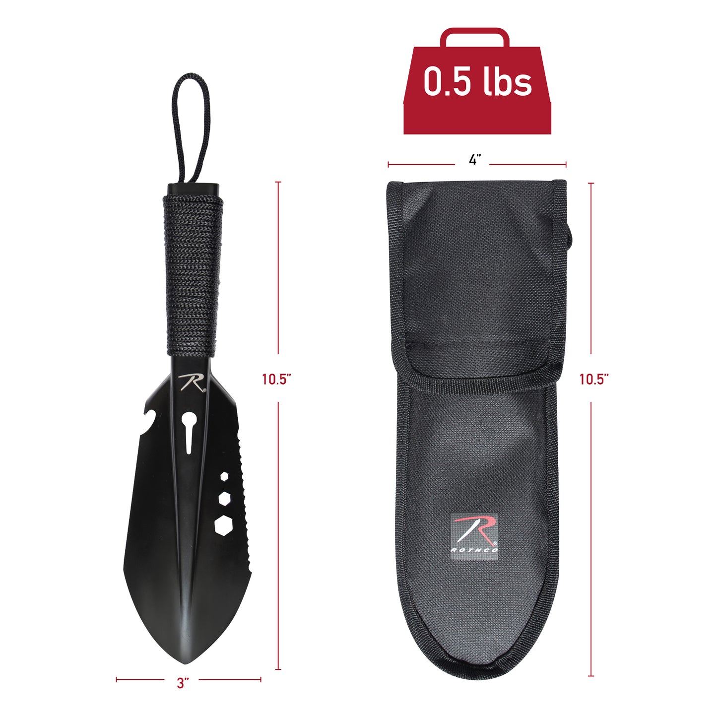 Compact Multi-Tool Shovel - Black